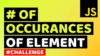 How to Count Elements in An Array Find Number of Occurrences of a Number in an Array