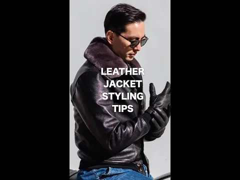 Download MP3 Black and Brown Leather Bomber Jacket \u0026  Ways to Wear it