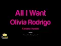 Olivia Rodrigo - All I Want (Karaoke Version)