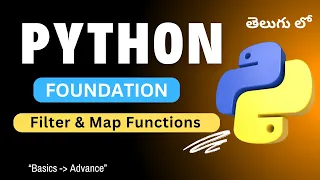39 Filter Map Functions in Python Python Tutorial in Telugu