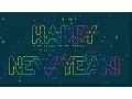 fireworks py for New Year from ASCIImatics samples