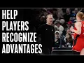 How to Teach Basketball Players to Use an Advantage