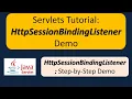 Servlets Tutorial HttpSessionBindingListener Demo Servlets