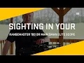 How to Sight-In TenPoint RangerMaster 100 and EVO X Marksman Elite Scope TenPoint Crossbows