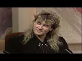 Joe Elliott Lead Singer of Def Leppard Late Late Show 1989