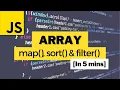 Javascript Array map sort and filter