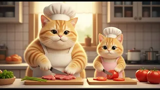 Mother Cat Takes Care of Her Kitten and Brings It for a Fun Farm Experience 🐱🌾