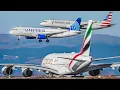 ✈️ 75 HEAVY Aircraft TAKEOFFS and LANDINGS 🇺🇸 San Francisco Airport Plane Spotting USA [SFO/KSFO]