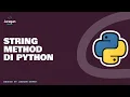 Python String Method Di Python Bahasa Indonesia