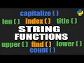 BUILT-IN STRING FUNCTIONS - PYTHON PROGRAMMING Part-1