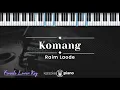 Lagu Komang - Raim Laode (KARAOKE PIANO - FEMALE LOWER KEY)