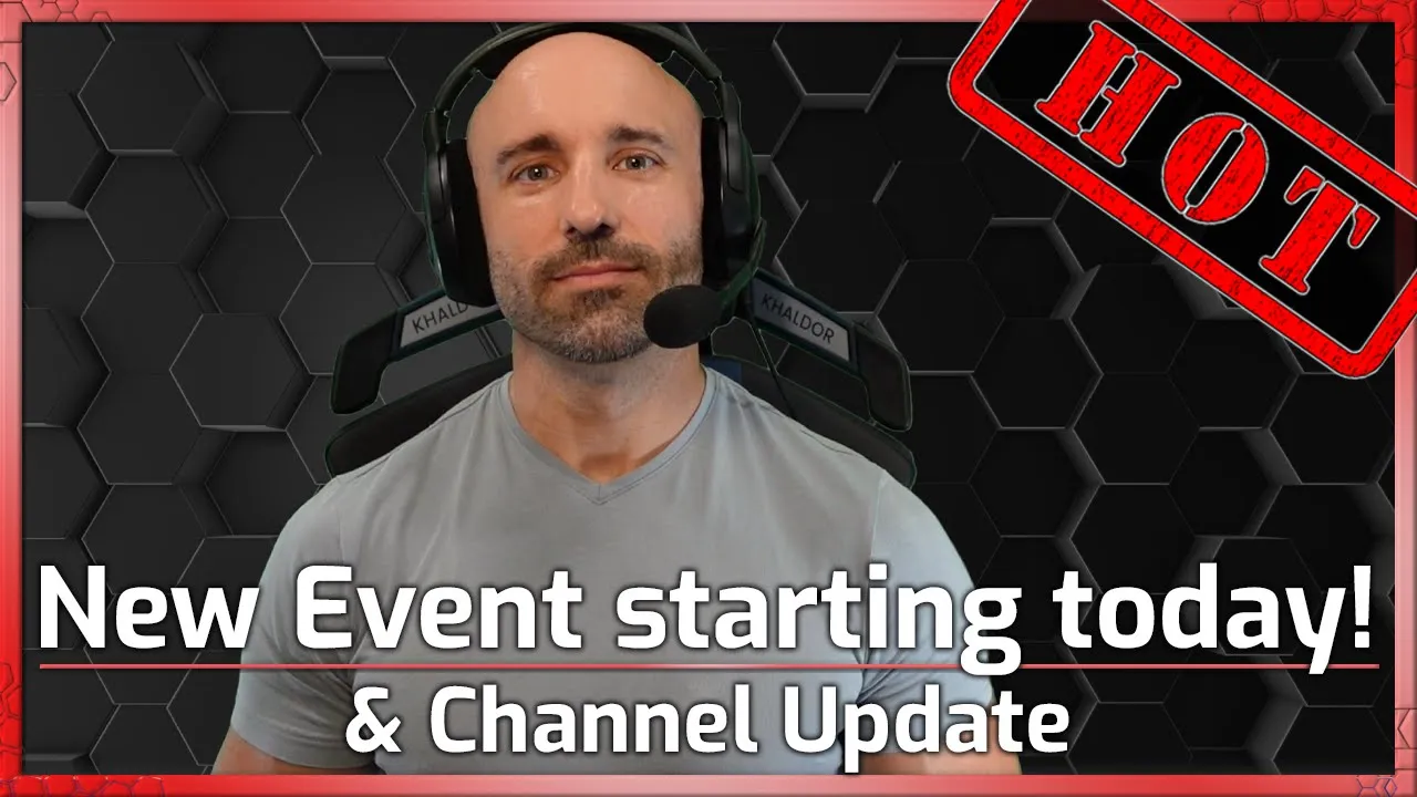 Channel Update & New Tournament starting this weekend!