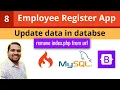 Update data in database with Codigniter 4 Codeigniter Tutorial Employee Register App