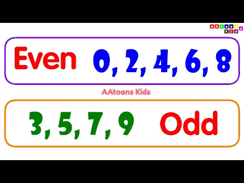 Download MP3 even and odd numbers for kids | Maths for Kids | learn Numbers |  @AAtoonsKids