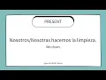 Learn the verb HACER in Spanish past present future