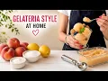 Gelateria Style Peach Sorbet with Everyday Ingredients No Ice Cream Maker