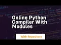 online python compiler with modules