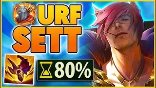 *URF IS BACK* THE FIRST URF SETT GAME ON YOUTUBE (1 SECOND COOLDOWNS) - BunnyFuFuu