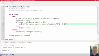 Input Validation integers