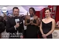 Maggie Siff Red Carpet Interview 23rd Annual SAG Awards TNT