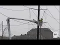 Crews work to get power back after Great Salt Lake wildfires