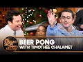 Lagu Beer Pong with Timothée Chalamet | The Tonight Show Starring Jimmy Fallon