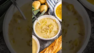 Potato Leek Soup #soup #dinner #cooking #recipe