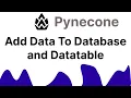 Pynecone Tutorial - Add Data To Database and Datatable