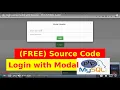 login using modal with Session -