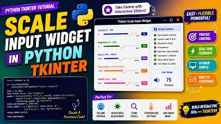 Scale Input Widget in Python Tkinter