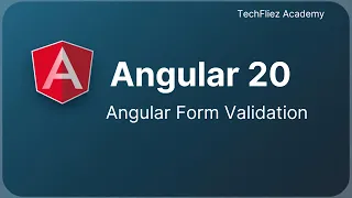 Angular Form Validation - Reactive Forms