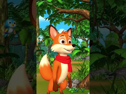 The fox's run and the tortoise's patience #cartoon #youtubeshorts #shortvideo #shorts