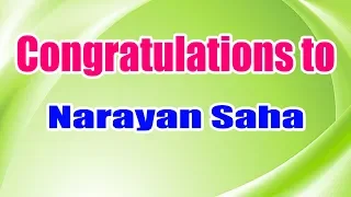 Congratulations to Narayan Saha for Clearing Microsoft Python Certification Test with 85