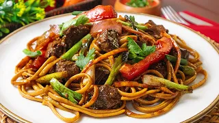 Tallarín Saltado Criollo | RECETA PERUANA | Sazón y Corazón