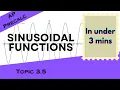 Sinusoidal Functions in Under 3 mins AP Precalculus Unit 3 Topic 3 5