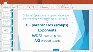 Java Unit 1 Lesson 5 - Math