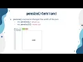 Python Turtle - pensize Command