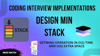 Min Stack Implementation for Interviews Clear and Simple Explanation