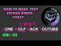 How to Make Text Expand hover Effects using html Css-LoneWolf Back