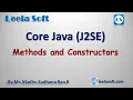 Learn Java Tutorials for Beginners and Intermediate Programmers Methods and Constructors in Java