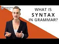 What Is Syntax in Grammar Oregon State Guide to Grammar
