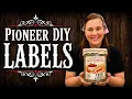 How I Make My Kitchen Look Like an Old Country Store Primitive Labels