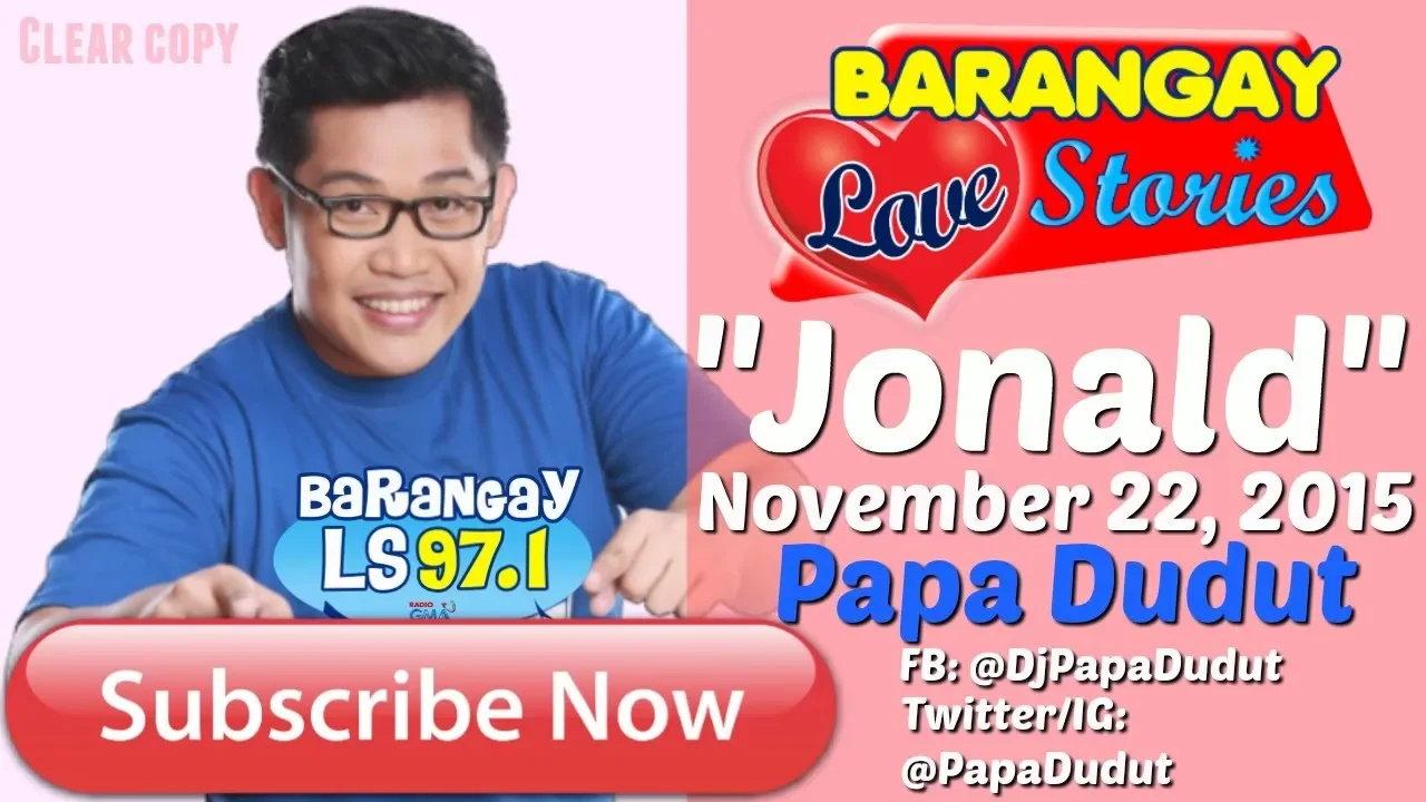 Barangay Love Stories November 22, 2015 Jonald