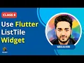 Flutter tutorial for beginners - How to use list tile widget in flutter