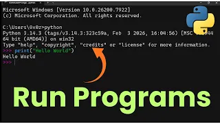 How to Run Python Programs in Command Prompt Interactive and Script Modes Explained