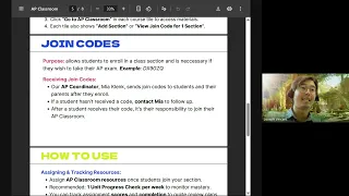 AP Classroom Tutorial - Oct 2025