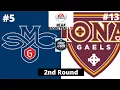 #5 Saint Marys vs #13 Iona - NCAA Basketball 10 Simulation!