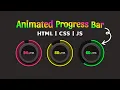 Create a Dynamic Circular Progress Bar with HTML CSS JavaScript Easy Step-by-Step Guide