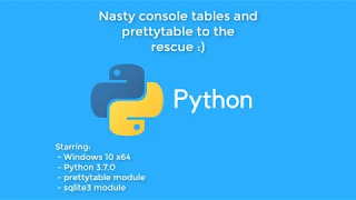 Python - PrettyTable module