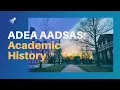ADEA AADSAS Academic History for Dental School